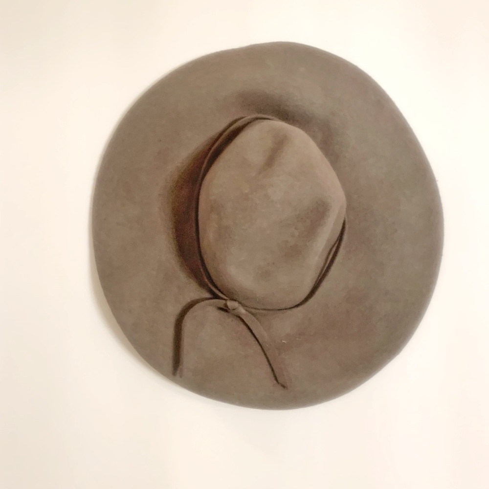 Felt Large Rimmed Olive Green Hat